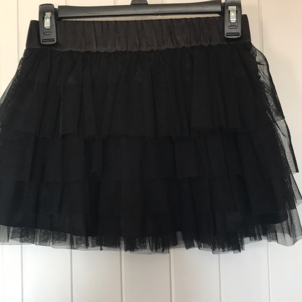 Twenty one S/P black 4 layer ruffle skirt